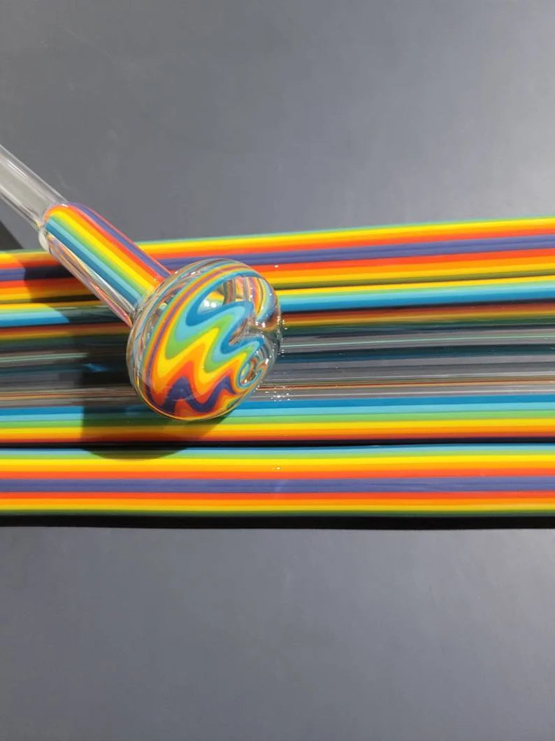 Rainbow Fade to Clear Tubing