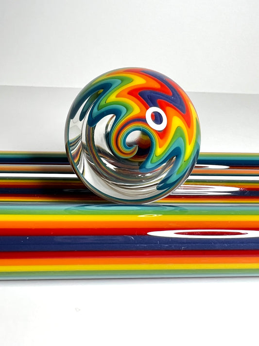 Rainbow Fade to Clear Tubing